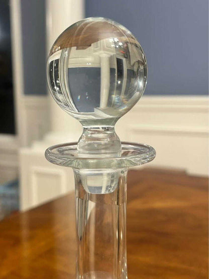 Vintage Baccarat France Crystal Ship's Decanter with Matching Original Stopper