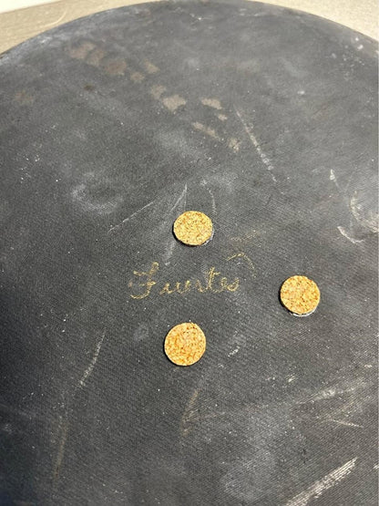 Fuentes Signed Studio Pottery Raku "Koi Balance" Platter