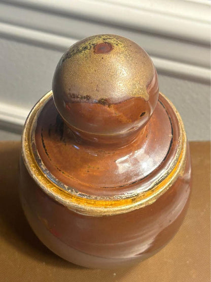 Signed Studio Pottery Lidded Jar