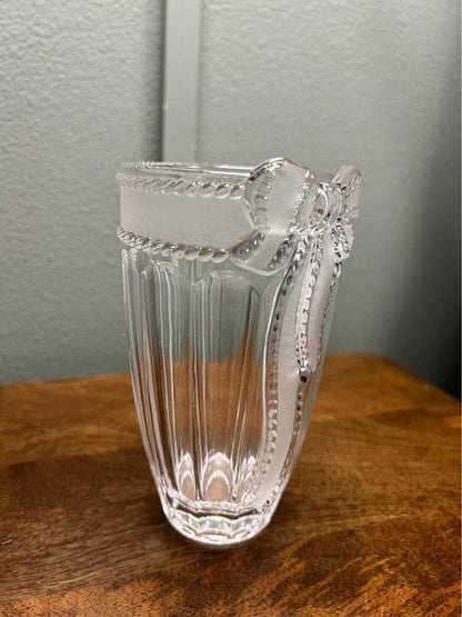 Evita Crystal "Merci Chérie" 24% Lead Crystal Bow Vase - Made in Germany