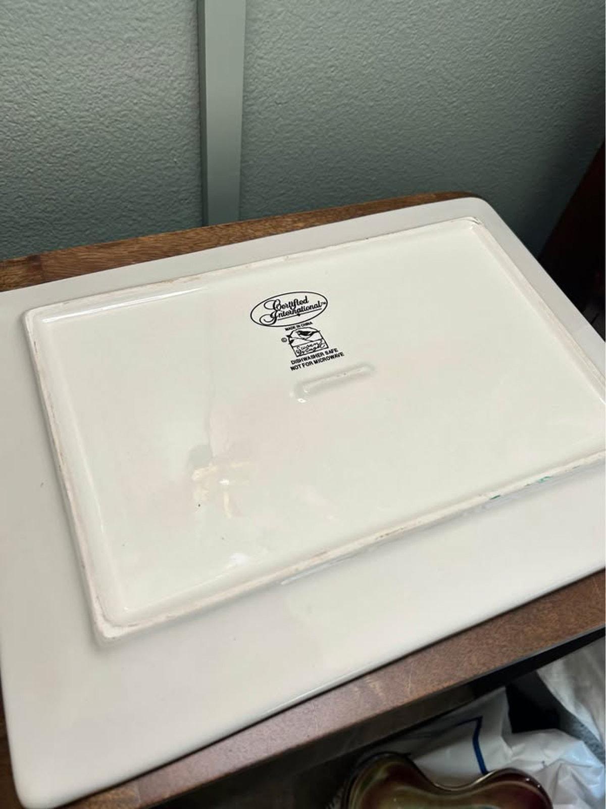 Susan Winget for Certified International "Nature’s Garden" Deer Platter