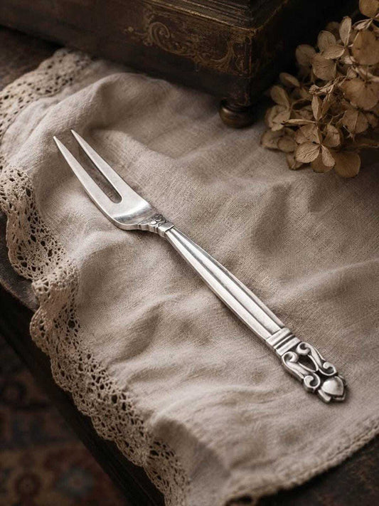 Vintage Georg Jensen Acorn Sterling Silver Lemon Fork, Johan Rohde