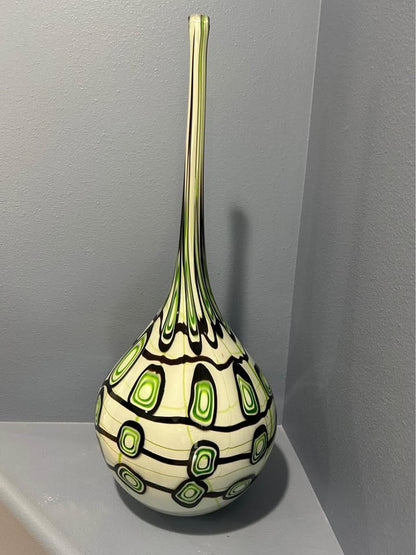 Large Mid-Century Style Art Glass Vase - 26.5"