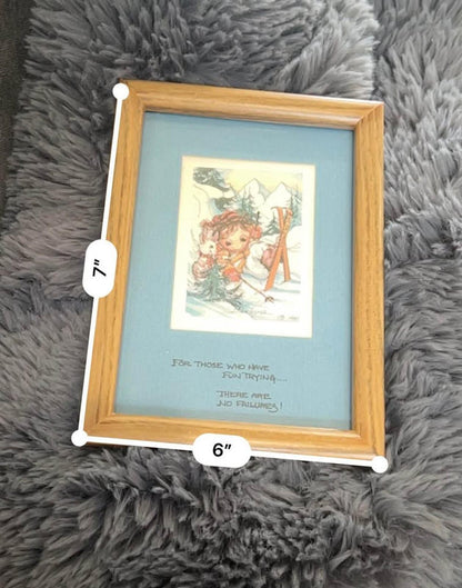 Vintage Jody Bergsma Skiing Print | 1981 PNW Art Collectible
