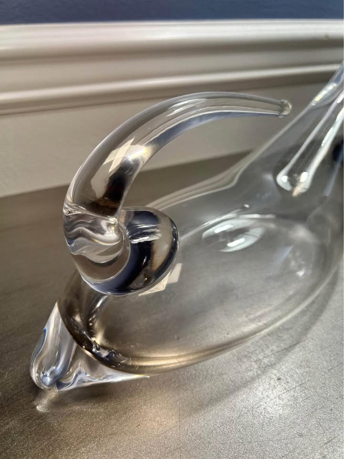 Riedel Signed Crystal Duck Decanter - Hand-Blown Austrian Wine Carafe