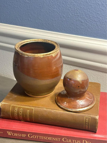 Signed Studio Pottery Lidded Jar