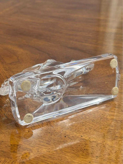 Vintage Sèvres France Clear Crystal Horse Head Sculpture Paperweight