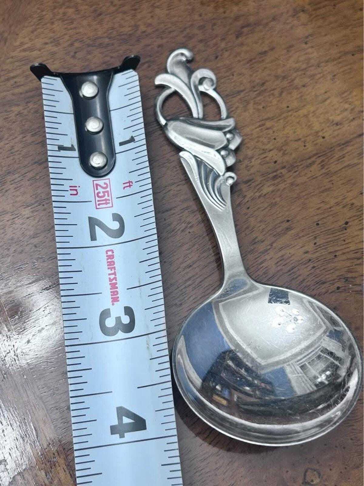 Vintage Th. Marthinsen Sterling Silver Norway 207 Pattern Small Spoons