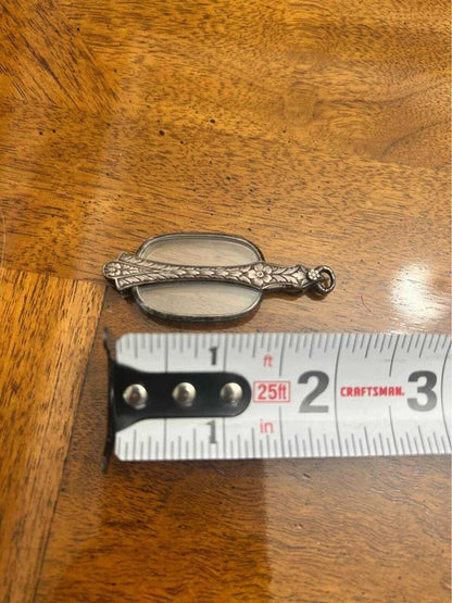 Antique Sterling Silver Floral Engraved Folding Lorgnette