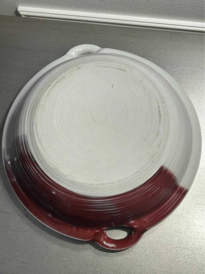 Jerry Pollari Studio Pottery Platter | Abstract Oxblood Bowl | Oregon Ceramic Art