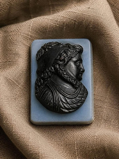Antique Unmounted Sardonyx Hardstone Cameo Janus Double Head Profile