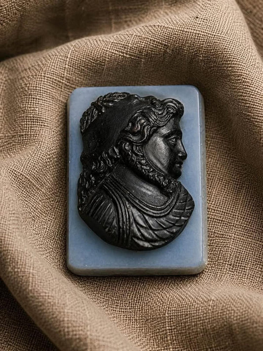 Antique Unmounted Sardonyx Hardstone Cameo Janus Double Head Profile