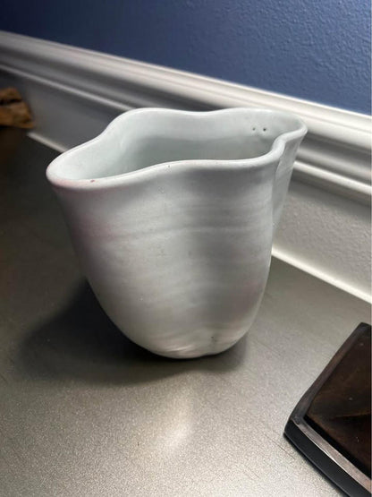 Mid Century Studio Pottery Vase – Hand Signed Organic Stoneware Vessel