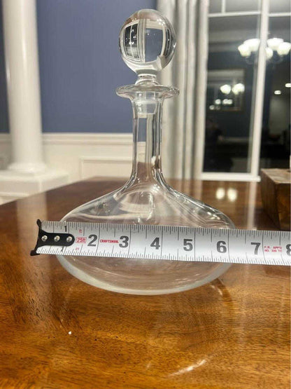 Vintage Baccarat France Crystal Ship's Decanter with Matching Original Stopper