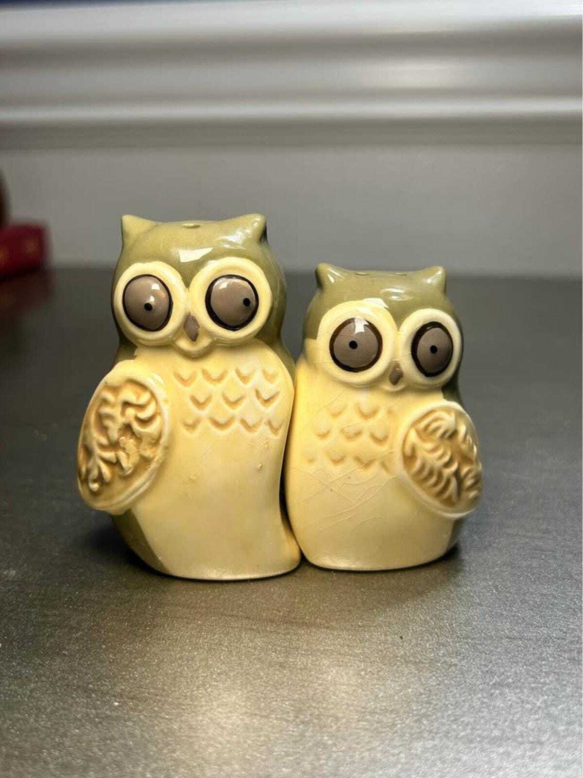 Vintage Ganz "Nestled Owls" Salt & Pepper Set