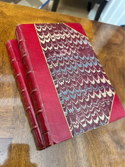 Antique 1848 2nd Edition England Under the House of Hanover, Thomas Wright 2 Vol Book Set