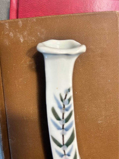 JW Studio Hand-Painted Botanical Ceramic Wall Pocket