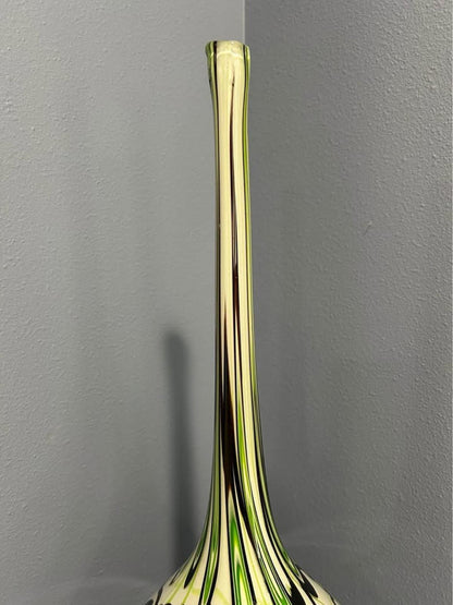Large Mid-Century Style Art Glass Vase - 26.5"