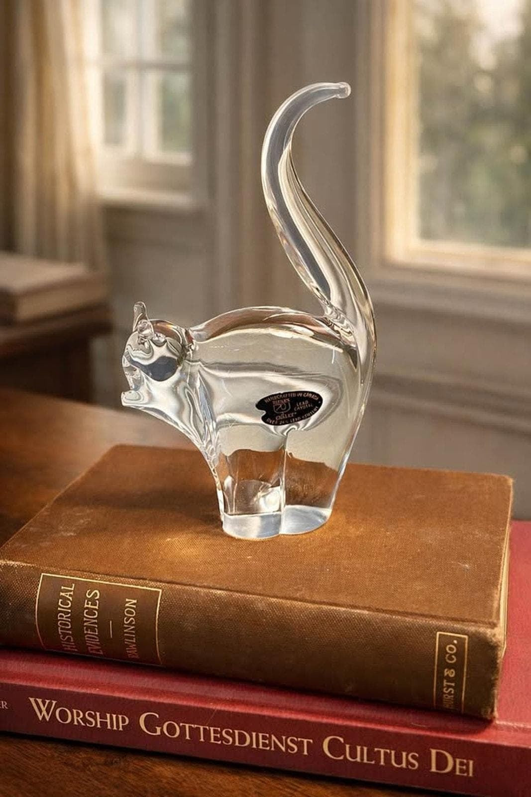 Vintage Riekes Chalet Glass Stylized Animal Figurine - Canadian Lead Crystal