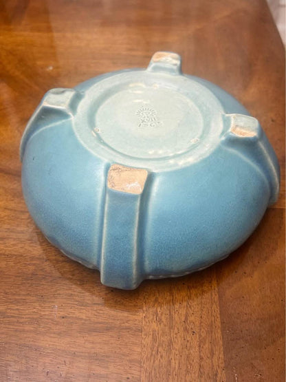 Antique Rookwood Pottery Matte Blue Buttress Bowl Shape 1265