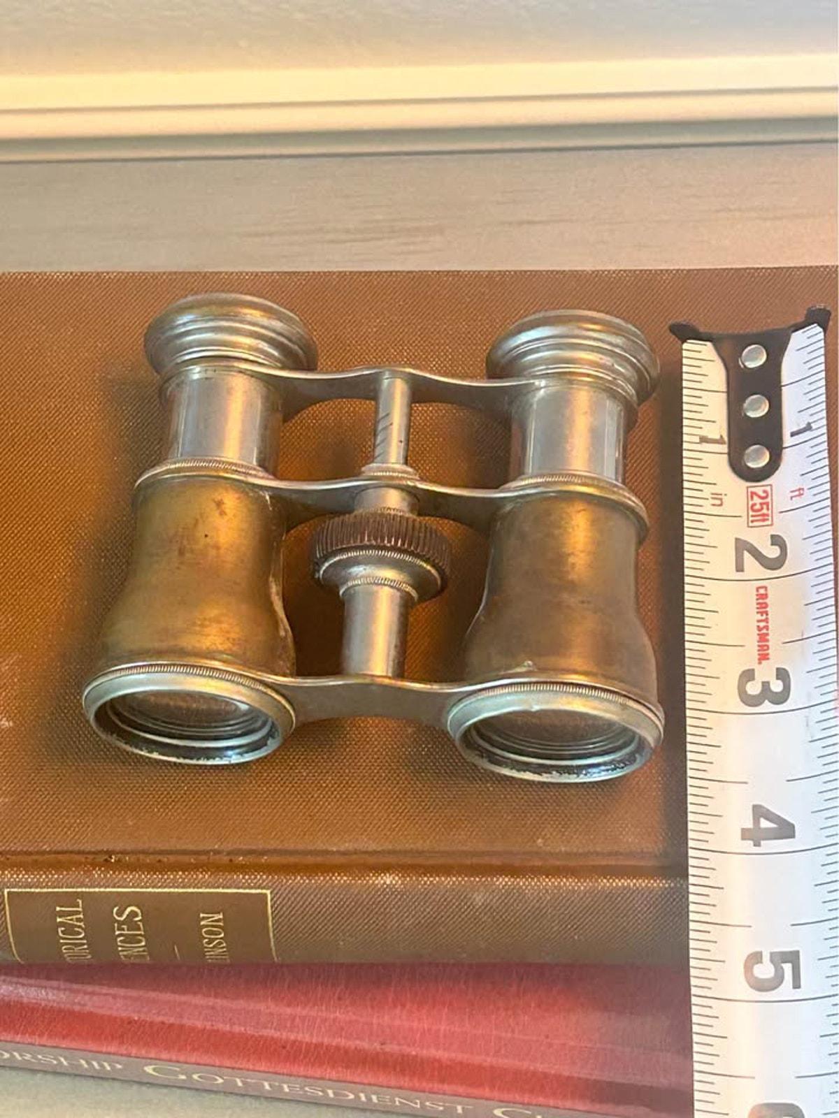 Antique Colmont Paris Solid Brass Opera Glasses