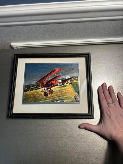 Jim Deneen Fokker DR-1 Red Baron WWI Color-Etch Print Wings of Glory
