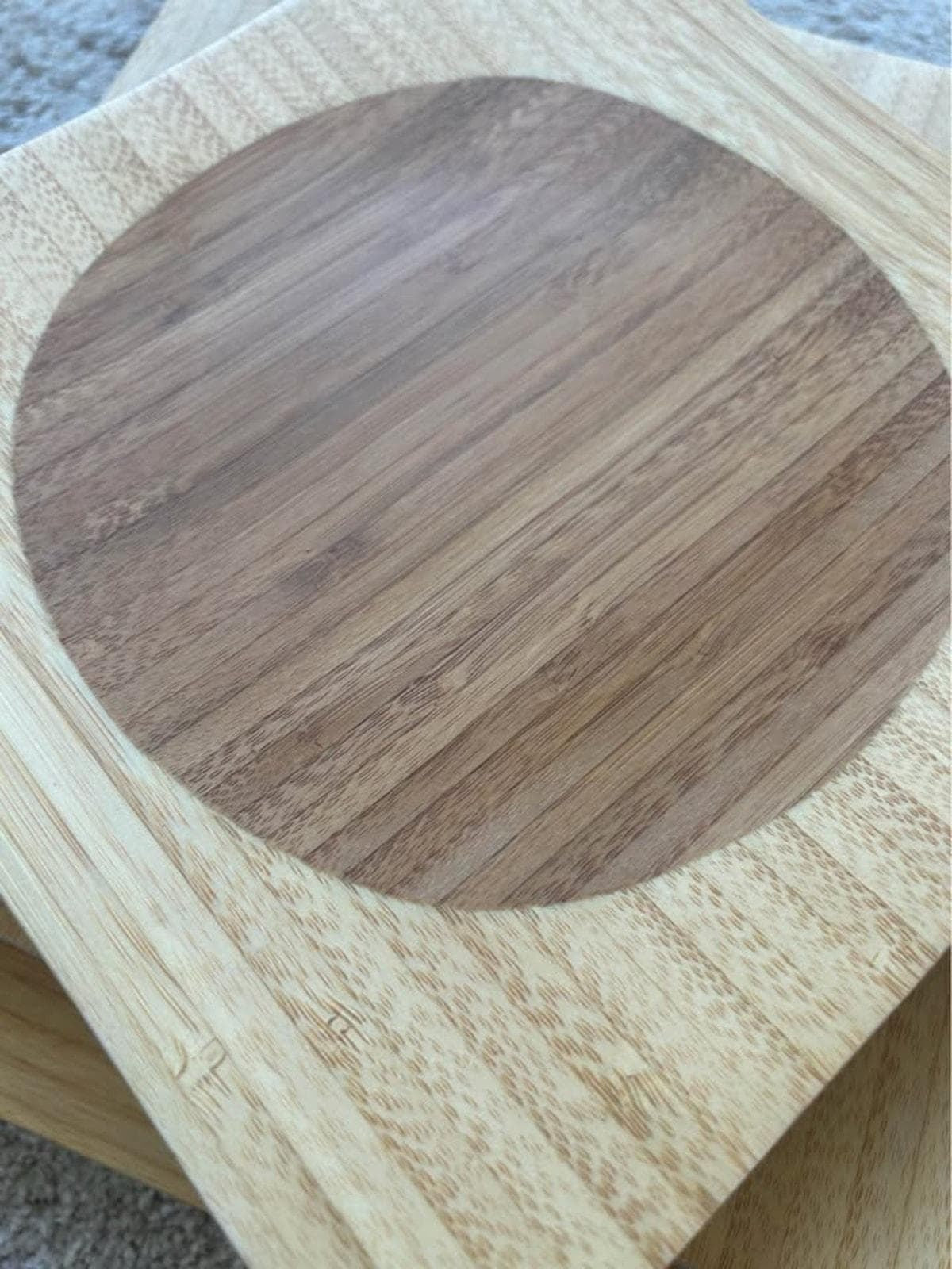 Bamboo Nesting Trays - Wabi Sabi Japandi Table Decor, Set of 3
