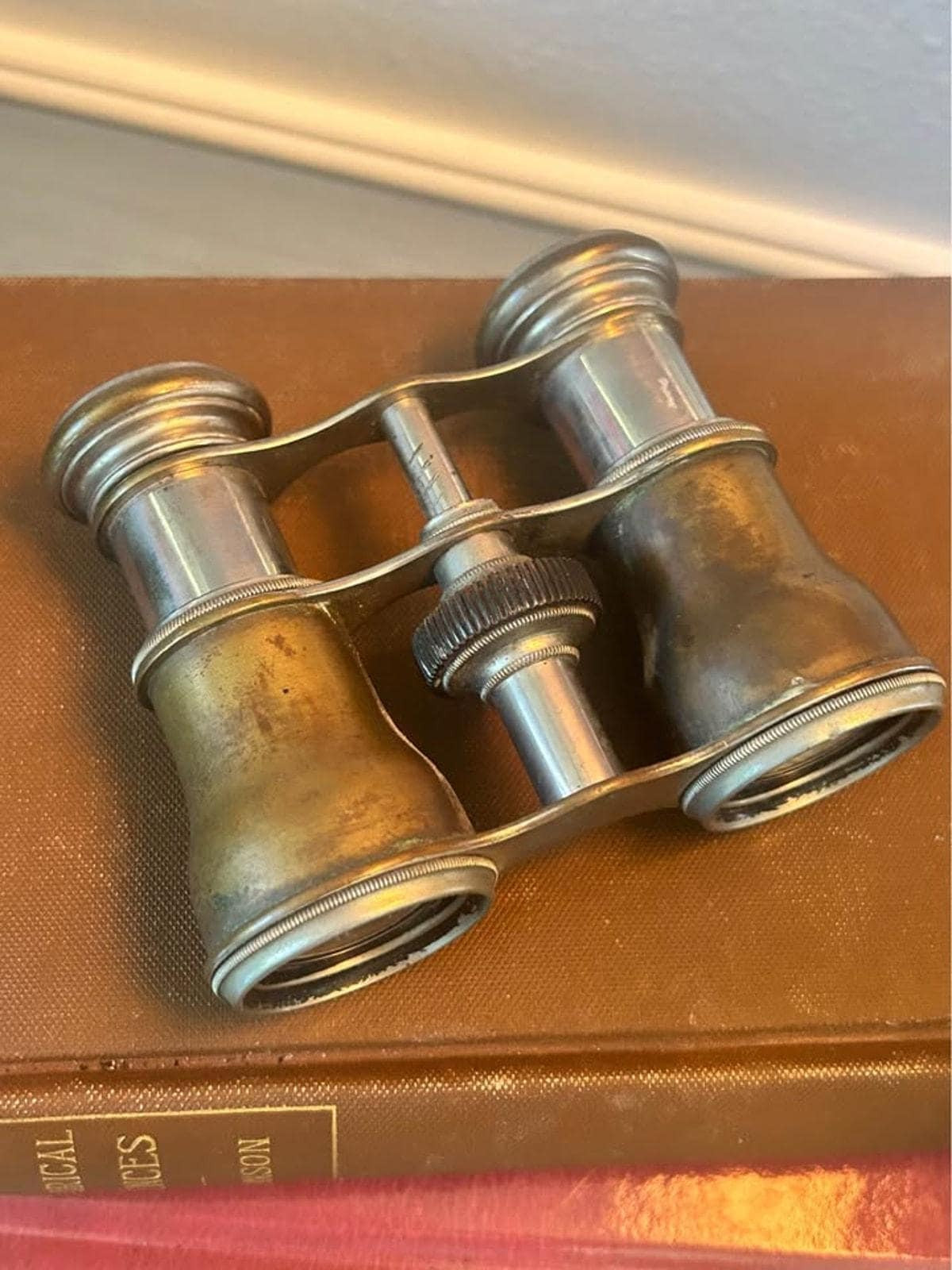 Antique Colmont Paris Solid Brass Opera Glasses