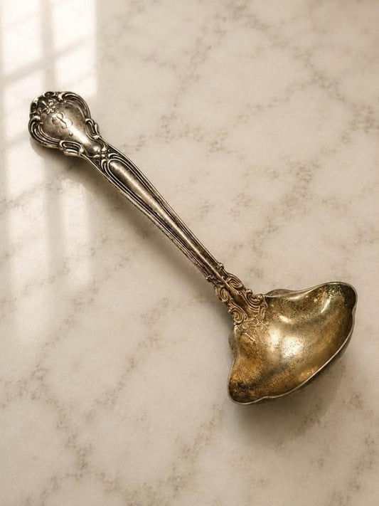 Antique Gorham Sterling Silver Chantilly Cream Ladle Pat 1895