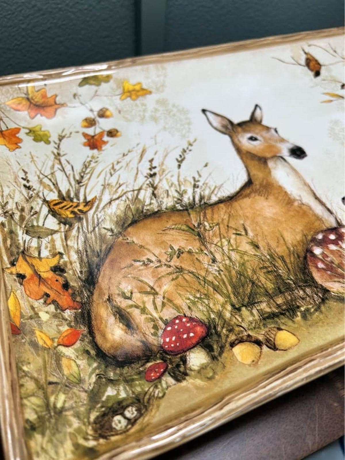 Susan Winget for Certified International "Nature’s Garden" Deer Platter