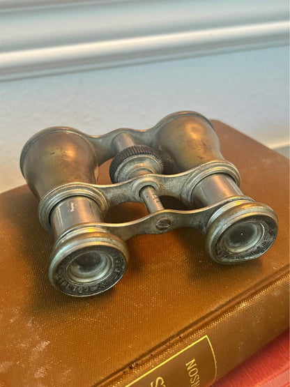 Antique Colmont Paris Solid Brass Opera Glasses