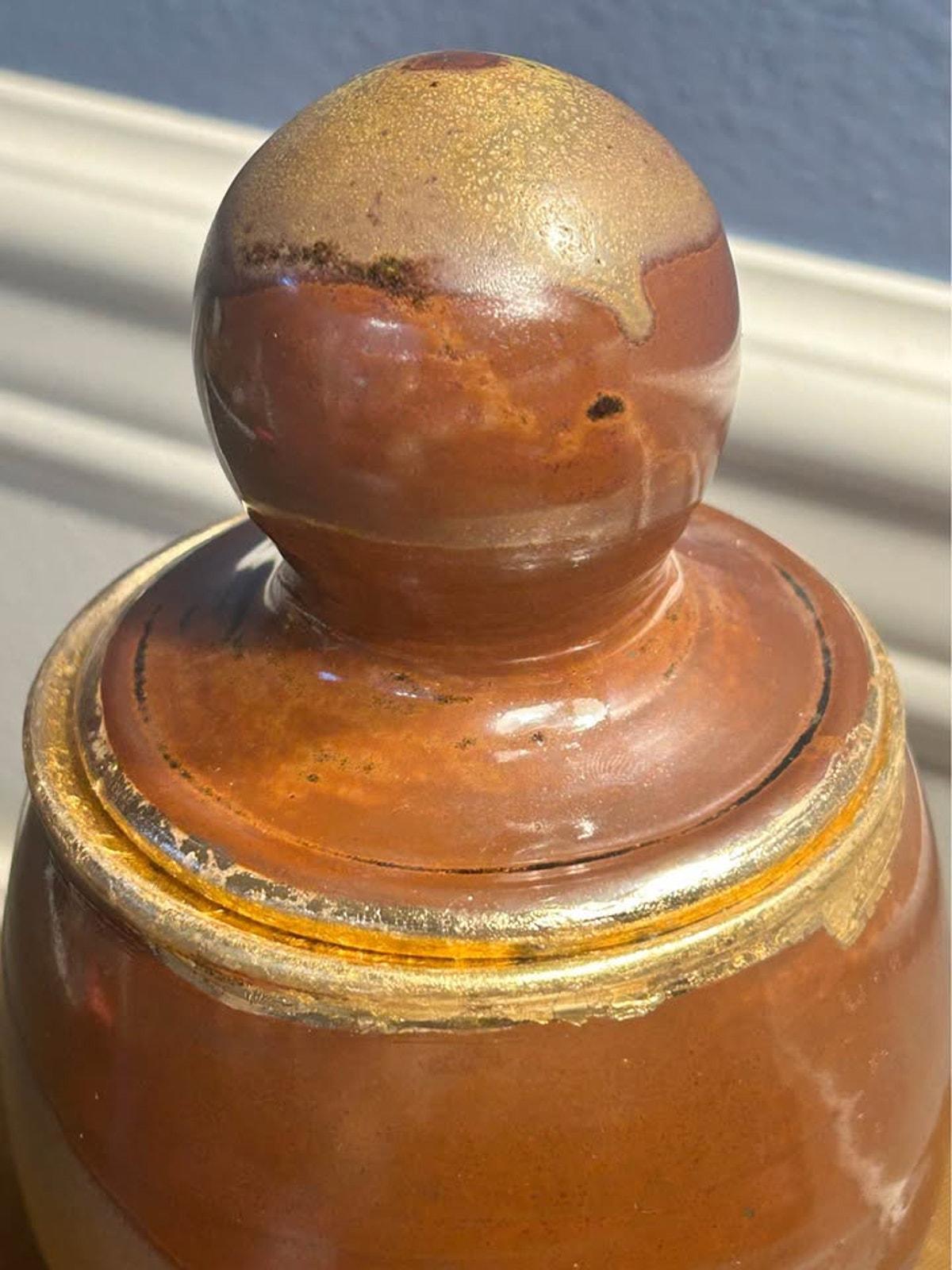 Signed Studio Pottery Lidded Jar