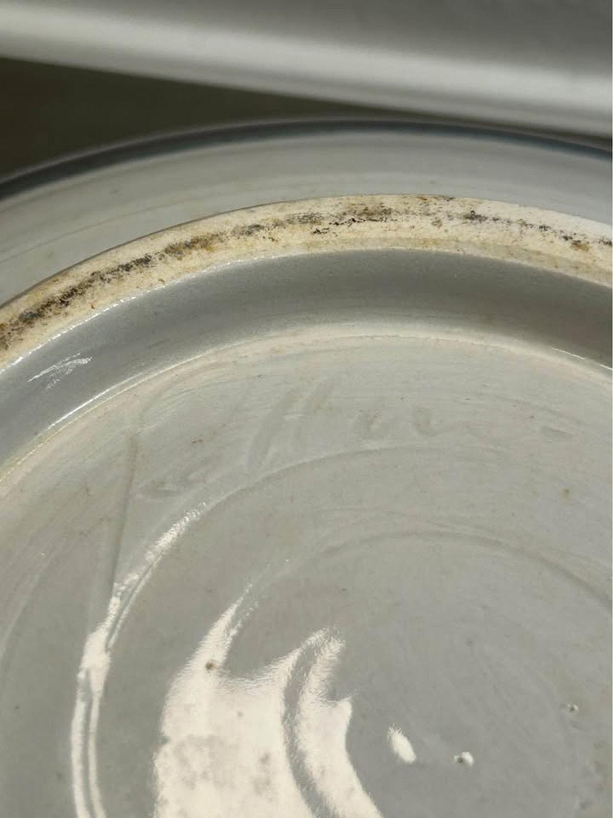Signed Studio Pottery Covered Bowl | Blue Crackle Glaze & Spiral Knob