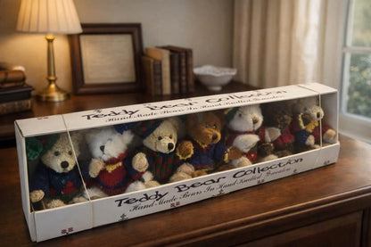 Hugfun Int'l Teddy Bear Collection Hand-Knitted Sweaters Set of 7