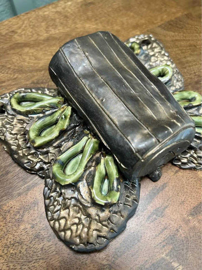 Studio Pottery Butterfly Wall Pocket