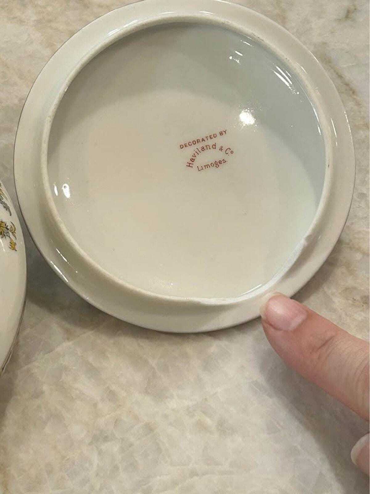 Antique Haviland & Co. Limoges Porcelain 3-Piece Serving Set