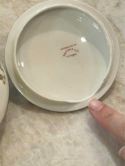 Antique Haviland & Co. Limoges Porcelain 3-Piece Serving Set