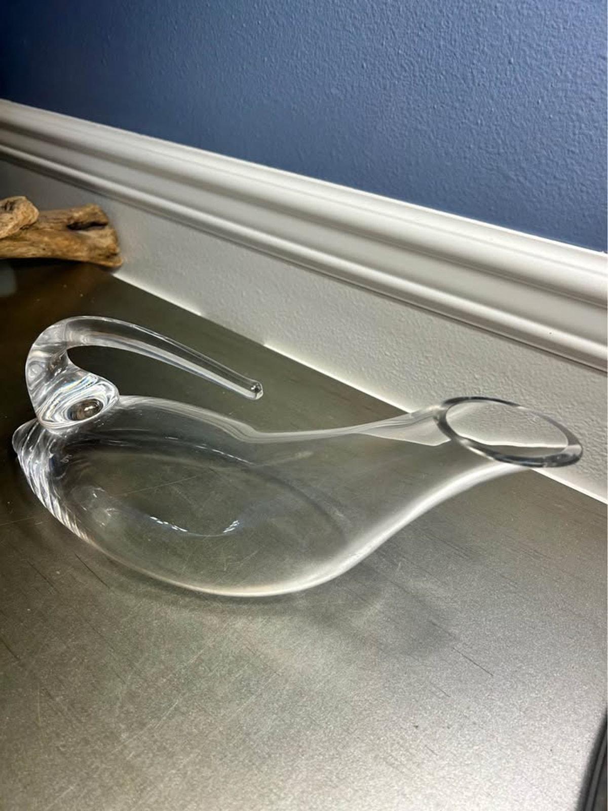 Riedel Signed Crystal Duck Decanter - Hand-Blown Austrian Wine Carafe