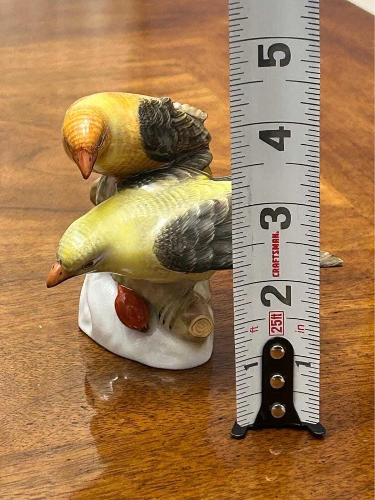 Vintage Herend Hungary Porcelain Two Yellow Birds Figurine 5063 Hand Painted