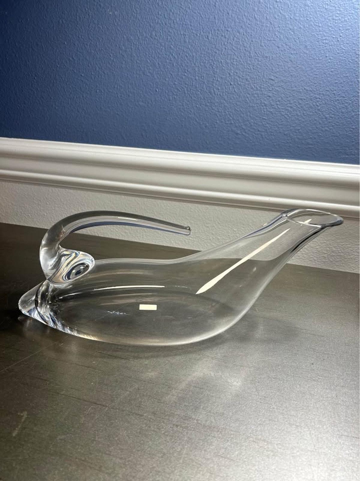 Riedel Signed Crystal Duck Decanter - Hand-Blown Austrian Wine Carafe