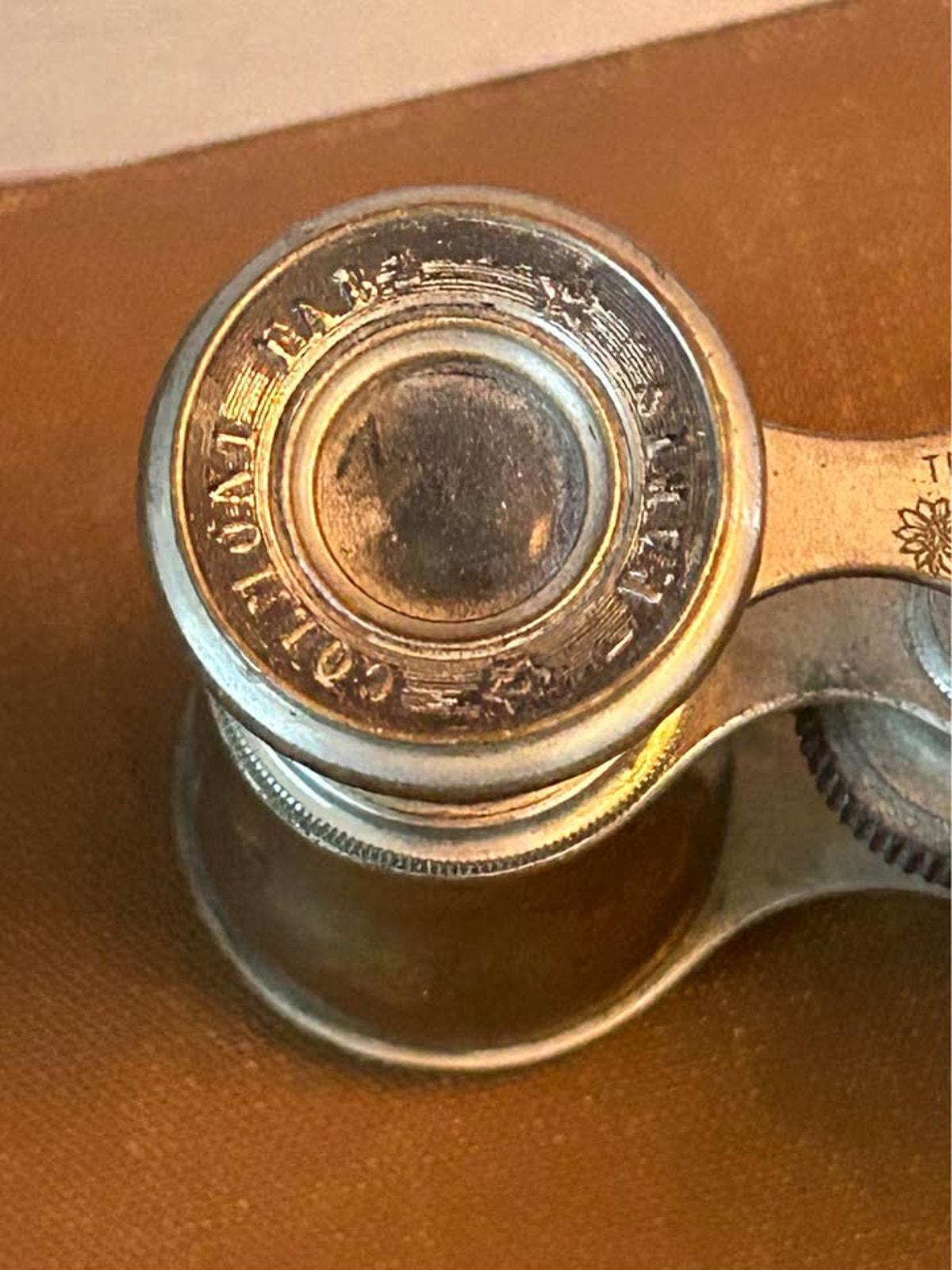 Antique Colmont Paris Solid Brass Opera Glasses