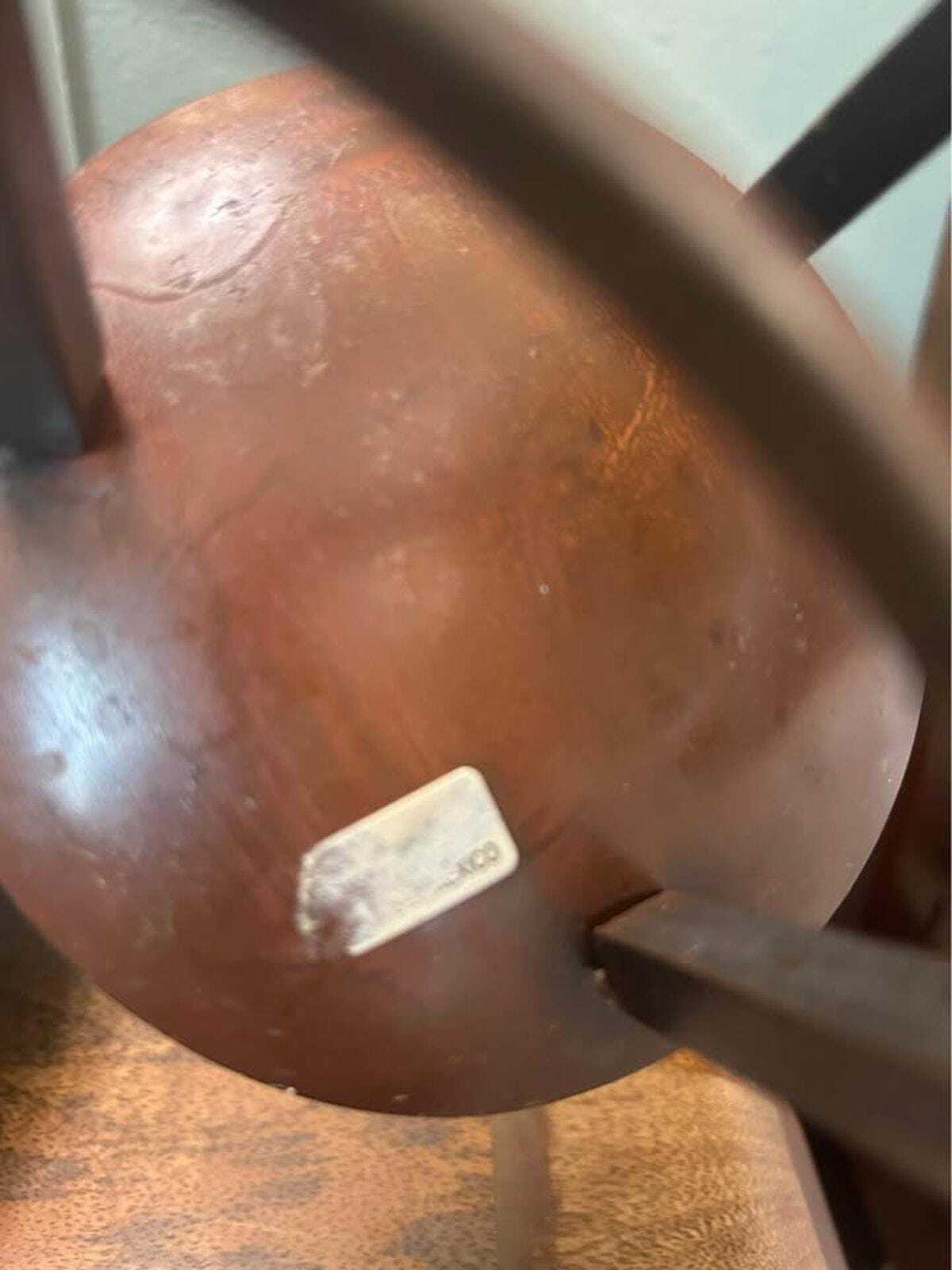 Signed Studio Pottery Bowl on Hand-Forged Iron Tripod Standard