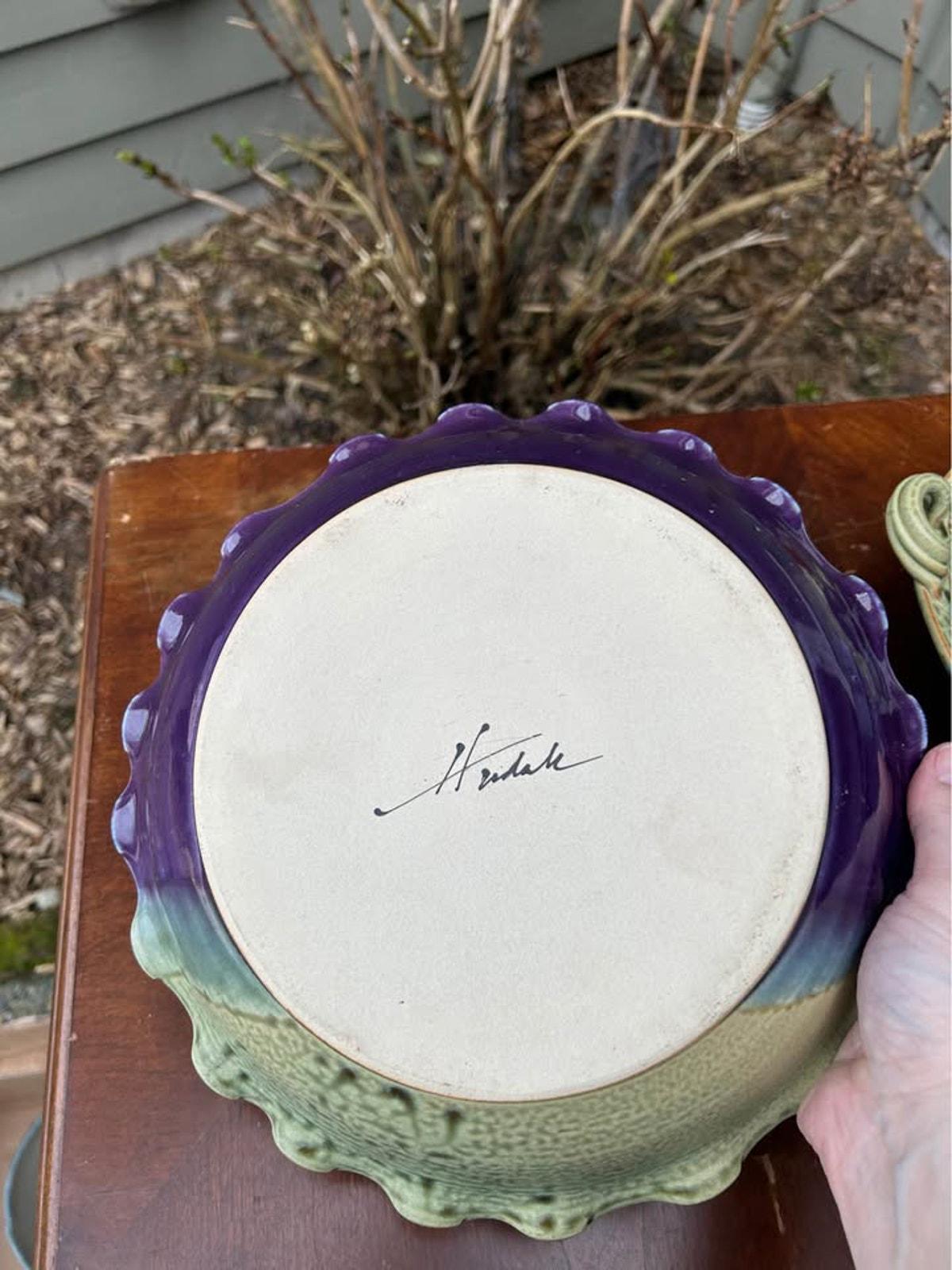 Tom Hudak Studio Pottery 10-Piece Service Set - Amethyst & Lichen Glaze