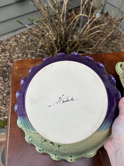 Tom Hudak Studio Pottery 10-Piece Service Set - Amethyst & Lichen Glaze