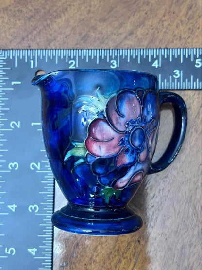 Vintage Moorcroft Pottery Anemone Pattern Small Creamer Jug