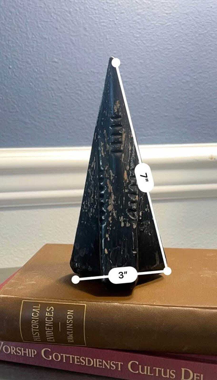 Forged Steel Log Splitter - Industrial Sculptural Object