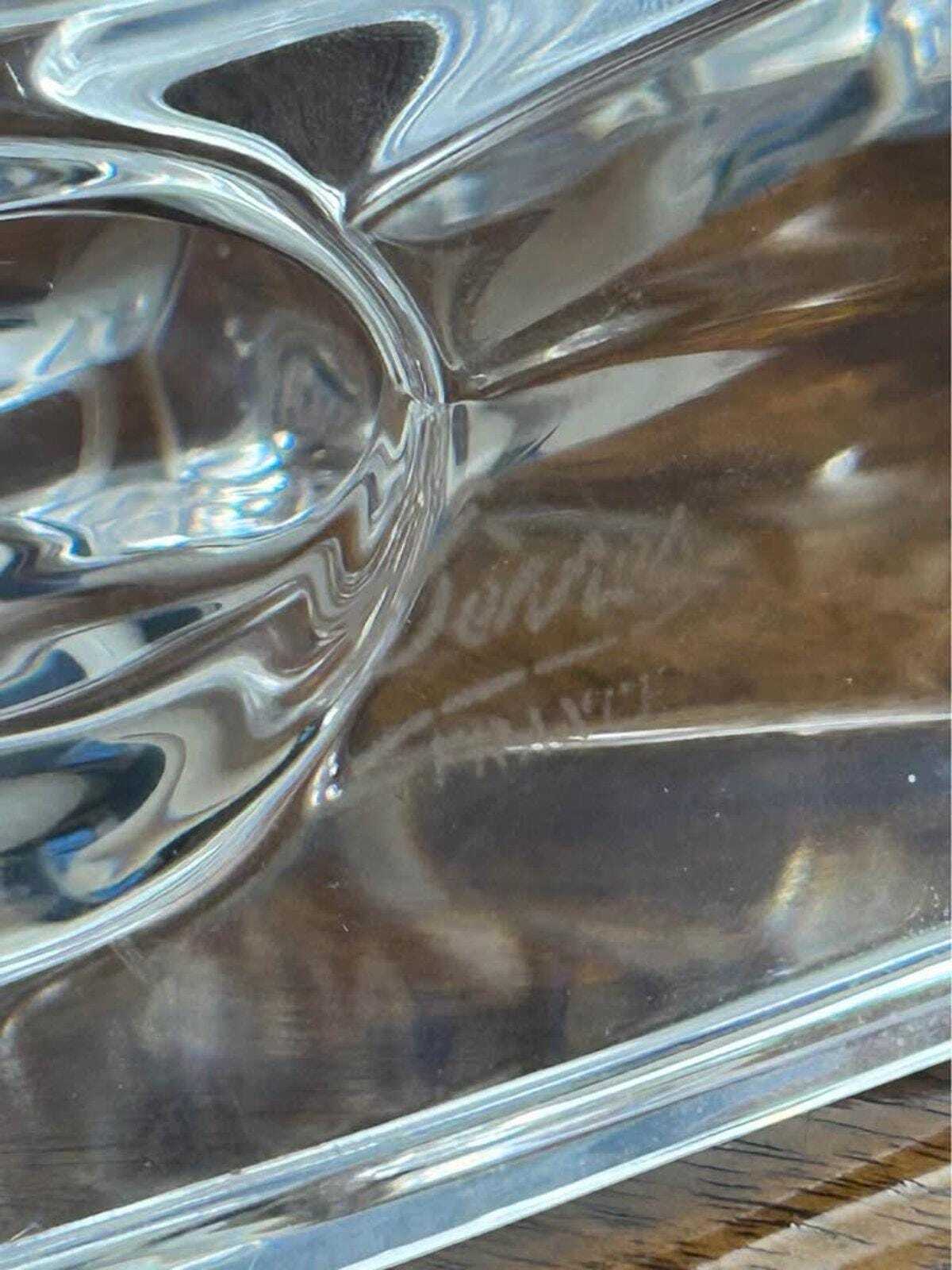 Vintage Sèvres France Clear Crystal Horse Head Sculpture Paperweight