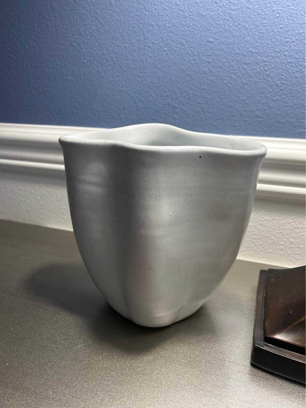 Mid Century Studio Pottery Vase – Hand Signed Organic Stoneware Vessel
