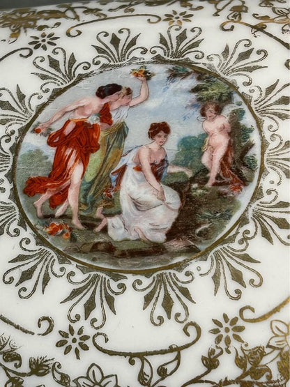 Vintage Marks & Rosenfeld Hand-Painted Classical Porcelain Box