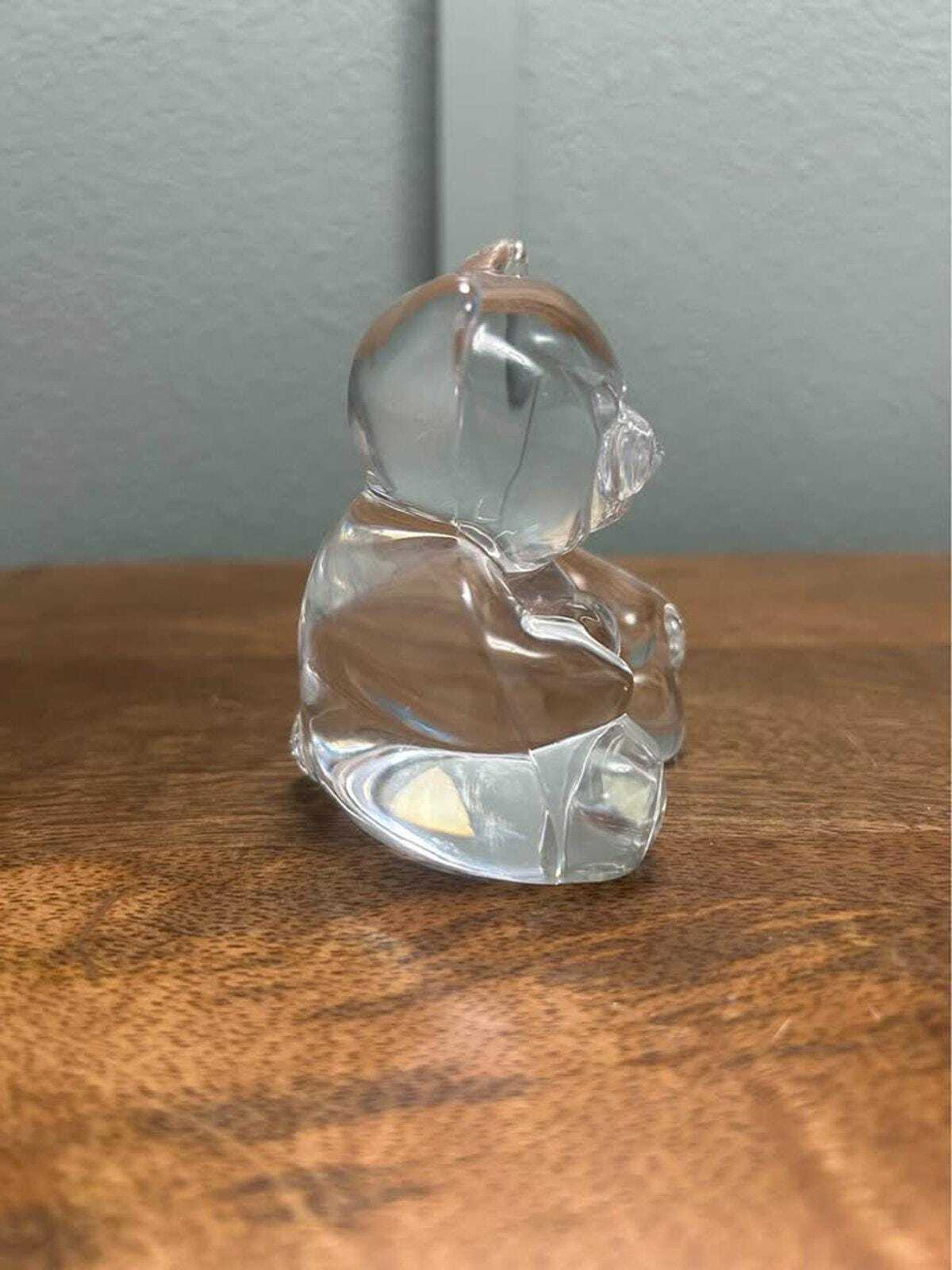 Vintage Jonal Crystal Teddy Bear Figurine – 24% Lead Crystal, West Germany